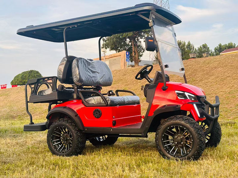 2+2 Red Golf Cart (2)