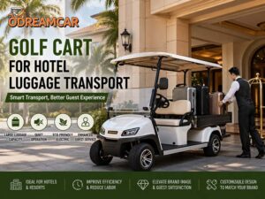 Golf Cart for Hotel Luggage Transport