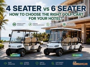 4 Seater vs 6 Seater Golf Cart for Hotels