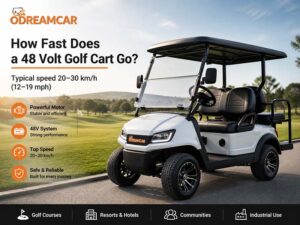 how fast does a 48 volt golf cart go