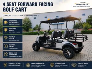 4 seat forward facing golf cart