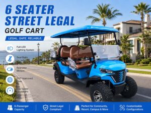 6 seater golf cart street legal