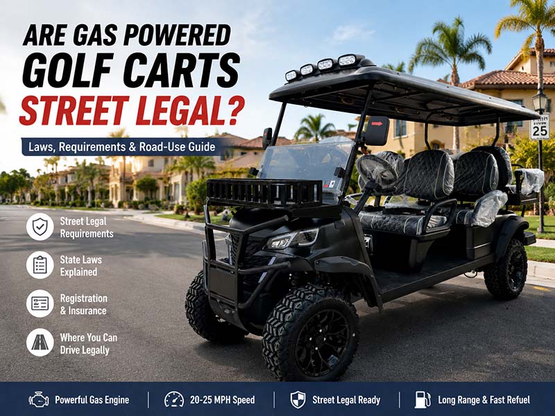 Are gas powered golf carts street legal