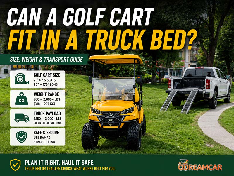 Can a golf cart fit in a truck bed