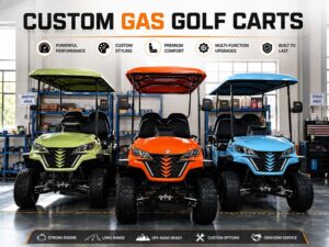 Custom gas golf carts