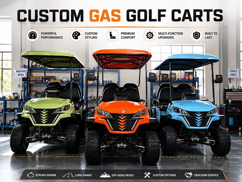 Custom gas golf carts