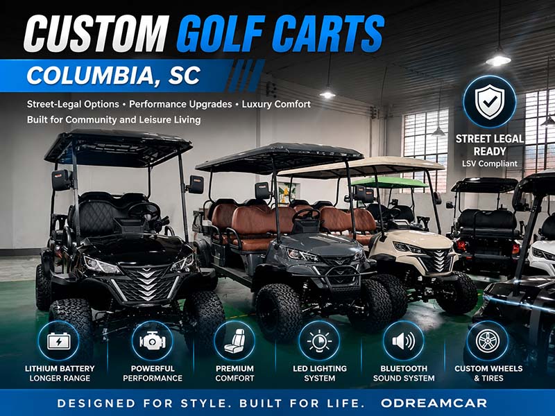 Custom golf carts columbia