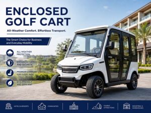 Enclosed golf cart