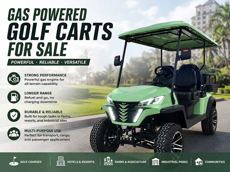 Gas powered golf carts for sale