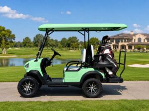 Golf cart with bag