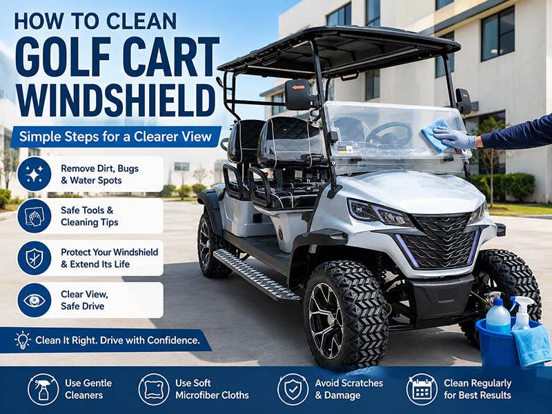How to clean golf cart windshield