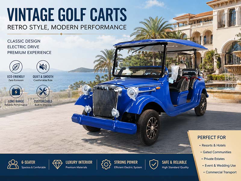 Vintage golf carts